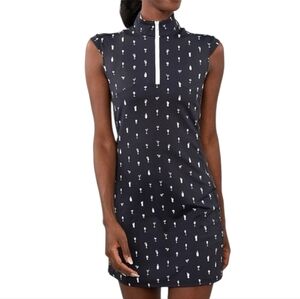 San Soleil SolStyle Ice Sleeveless Zip Mock Dress Golf Happy Hour Cocktail UV MD
